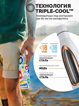 Термос Cool Bottles Eddie Baehr Electric Garden 500мл CBB50EGA
